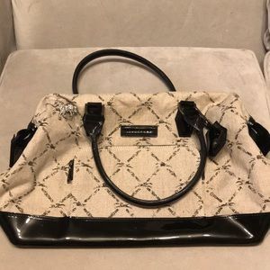 Black & Beige Longchamp Legende Purse